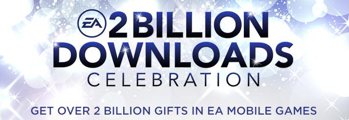EA旗下手游下载次数将破20亿 官方回馈玩家礼