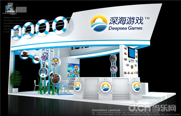 CJ 2015：深海游戏携新品参展 “海洋风”展台效果图曝光