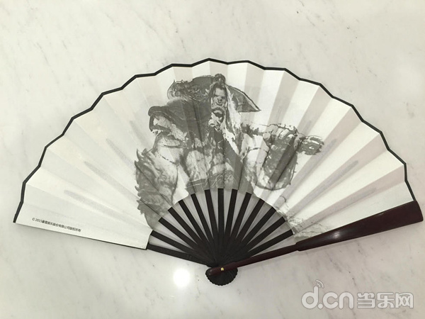 《魔兽世界》格罗姆什•地狱咆哮水墨画风中国折扇
