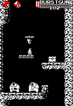 穿着“枪鞋”去战斗 竖版快节奏动作新品《坠落深井 Downwell》即将来袭_手机游戏新闻_当乐原创频道