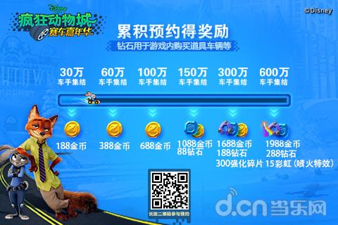 《疯狂动物城:赛车嘉年华》公测预约开启